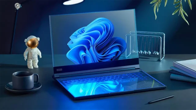 lenovo transparent laptop